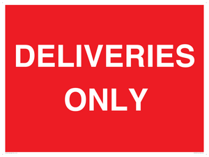 DELIVERIES ONLY